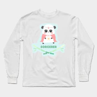 Sorcerer Kawaii Panda Long Sleeve T-Shirt